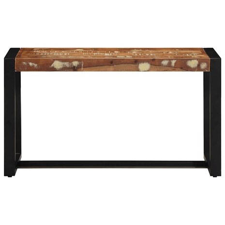 Bank 80x35x45 cm massief gerecycled hout meerkleurig 4