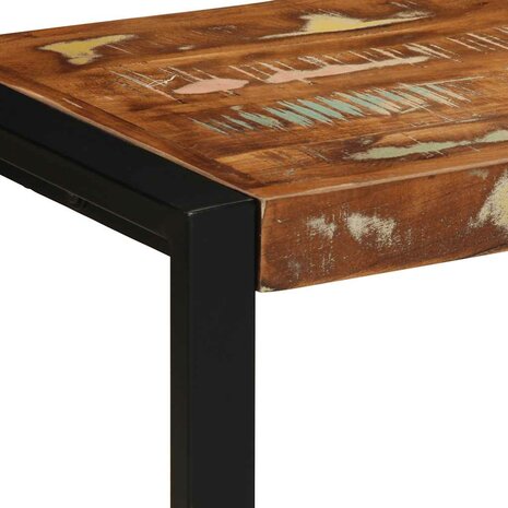 Bank 80x35x45 cm massief gerecycled hout meerkleurig 6