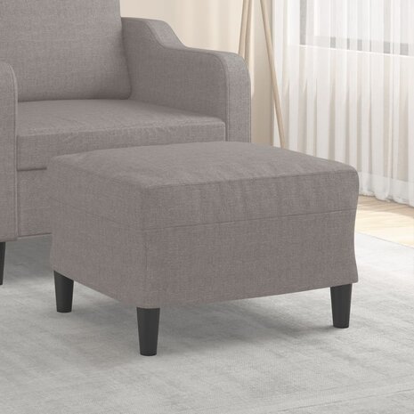 Voetenbank 60x50x41 cm stof taupe 1