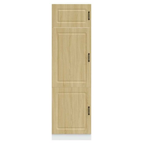 Keukenkast Kalmar bewerkt hout sonoma eikenkleurig 3