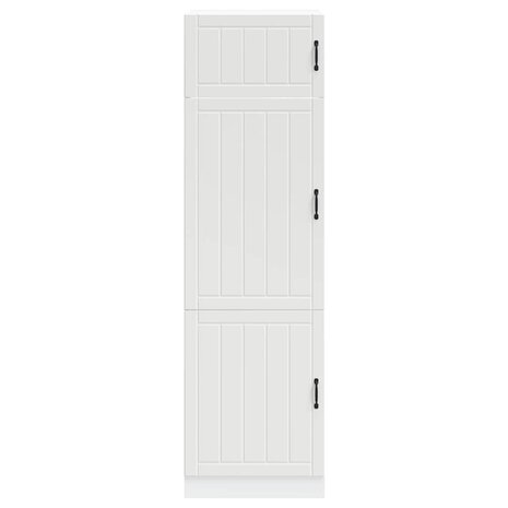 Keukenkast Lucca bewerkt hout wit 3