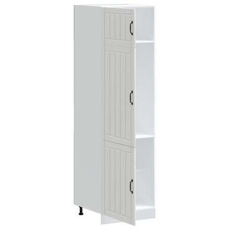 Keukenkast Lucca bewerkt hout wit 4