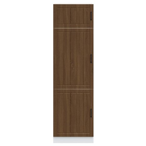 Keukenkast Lucca bewerkt hout bruin eikenkleur 3