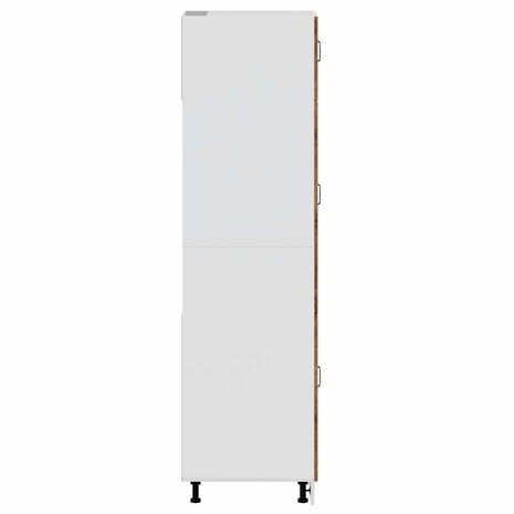 Keukenkast Lucca bewerkt hout oud houtkleurig 5