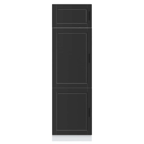 Keukenkast Porto bewerkt hout zwart 3
