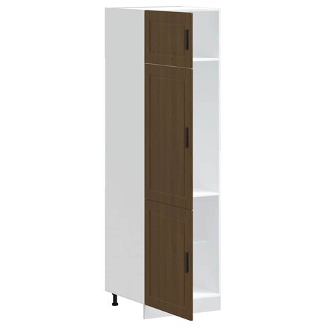 Keukenkast Porto bewerkt hout bruin eikenkleur 4
