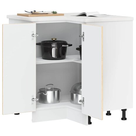 Keuken hoekonderkast "Porto" bewerkt hout sonoma eikenkleurig 4