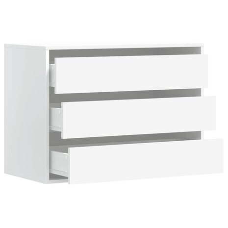 Ladekast 80x41x58 cm bewerkt hout wit 5