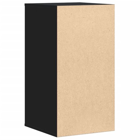 Ladekast 40x41x76 cm bewerkt hout zwart 7