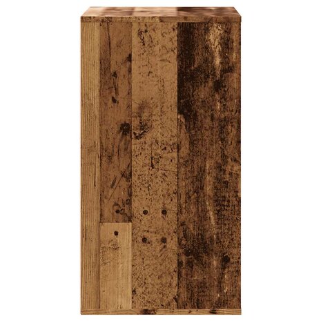 Ladekast 60x41x76 cm bewerkt hout oud houtkleurig 6