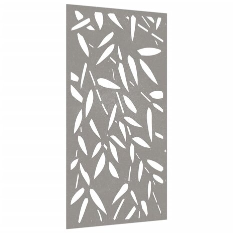 Wanddecoratie tuin bamboebladontwerp 105x55 cm cortenstaal 3