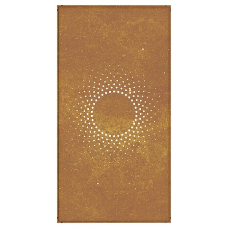 Wanddecoratie tuin zonontwerp 105x55 cm cortenstaal 5
