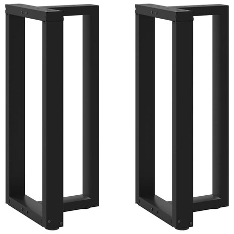 Bartafelpoten 2 st T-vormig 50x35x(90-91) cm staal zwart 1