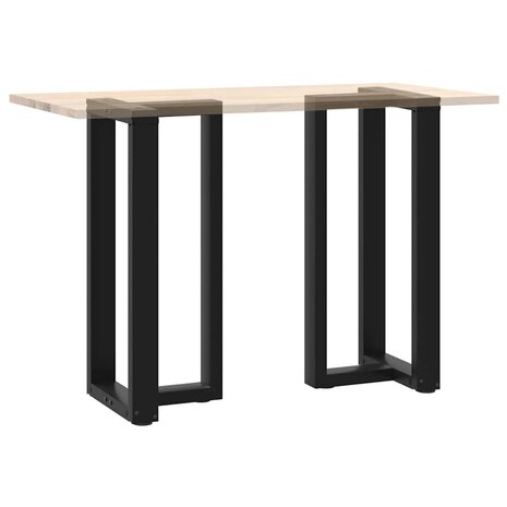 Bartafelpoten 2 st T-vormig 50x35x(90-91) cm staal zwart 8