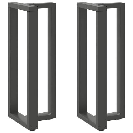 Bartafelpoten 2 st T-vormig 50x35x(100-101) cm staal antraciet 1