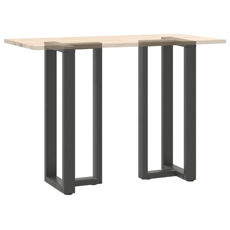 Bartafelpoten 2 st T-vormig 50x35x(100-101) cm staal antraciet 8