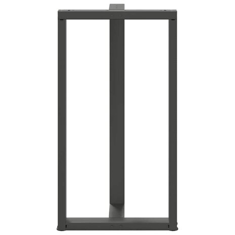 Bartafelpoten 2 st T-vormig 60x35x(110-111) cm staal antraciet 6