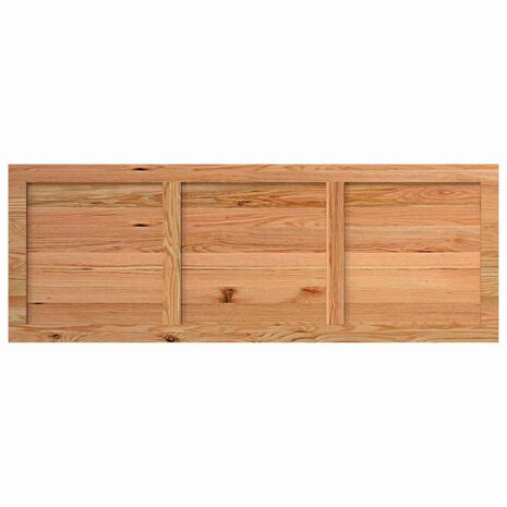 Tafelblad rechthoekig 220x80x4 cm massief eikenhout lichtbruin 5