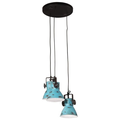 Hanglamp 25 W E27 30x30x100 cm verweerd blauw 2