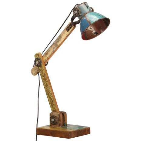 Bureaulamp industrieel rond E27 23x18x95 cm meerkleurig 2