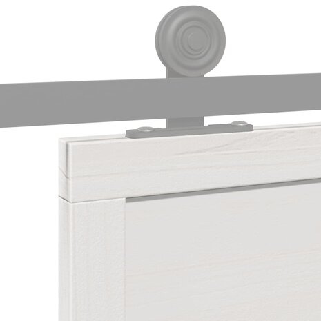 Schuifdeur 90x208 cm massief grenenhout wit 7