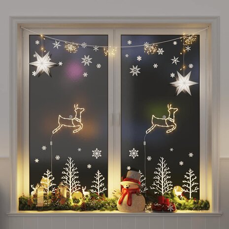 Kerstverlichting rendier silhouet 2 st 35 LED&apos;s warm wit 1