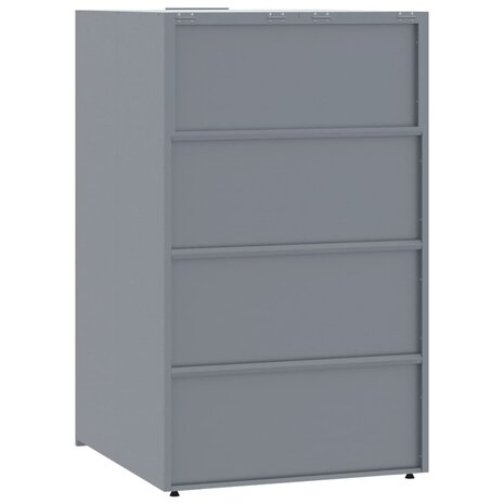 Containerberging voor 5 containers 345x79x117 cm staal grijs 7