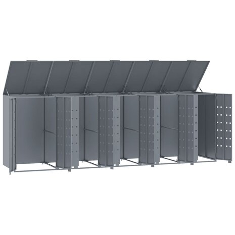 Containerberging voor 5 containers 345x79x117 cm staal grijs 8