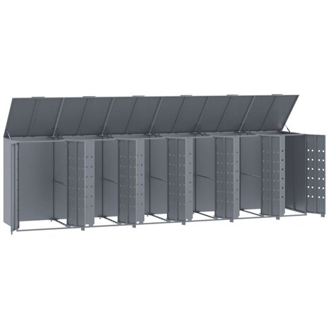 Containerberging voor 6 containers 414x79x117 cm staal grijs 8