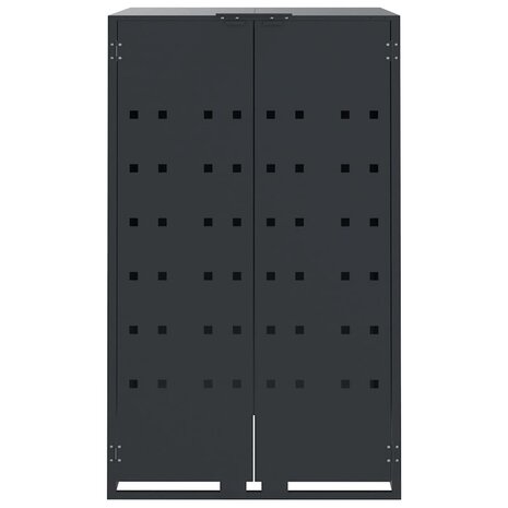 Containerberging voor 1 container 69x79x117 cm staal antraciet 4
