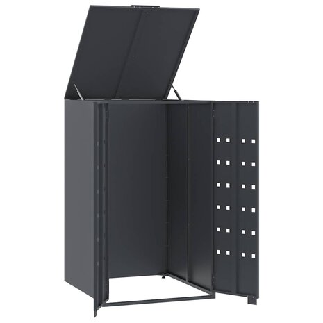 Containerberging voor 1 container 69x79x117 cm staal antraciet 7