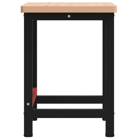 Werkbank rechthoekig 100x60x83 cm massief beukenhout 6