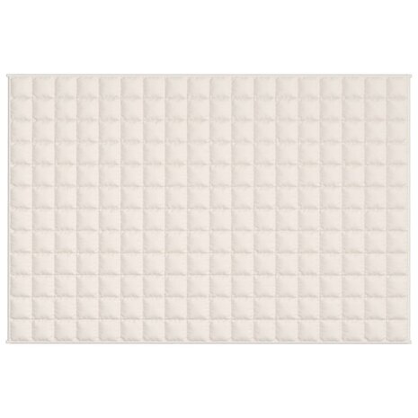 Verzwaringsdeken 120x180 cm 9 kg stof lichtcrèmekleurig 3