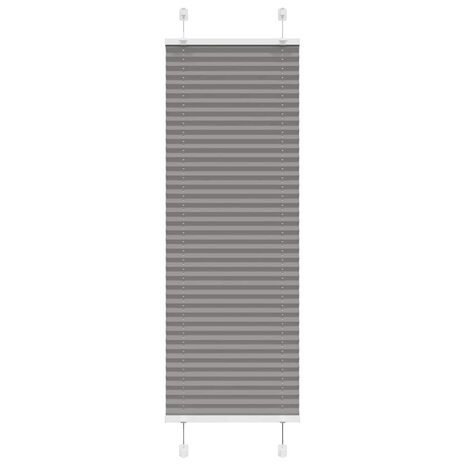 Plissé rolgordijn 45x100 cm stofbreedte 44,4 cm antraciet 2