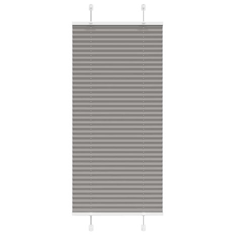 Plissé rolgordijn 60x150 cm stofbreedte 59,4 cm antraciet 1