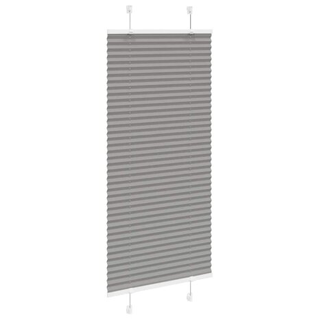 Plissé rolgordijn 60x150 cm stofbreedte 59,4 cm antraciet 3