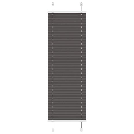 Plissé rolgordijn 45x150 cm stofbreedte 44,4 cm polyester zwart 1