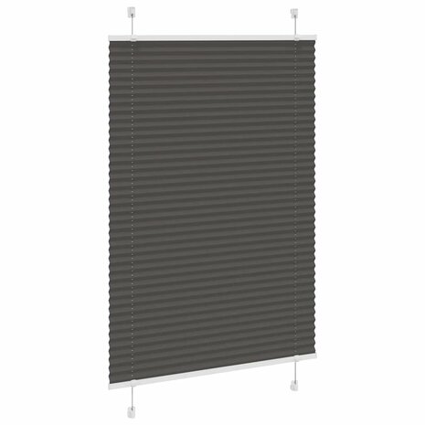 Plissé rolgordijn 100x150 cm stofbreedte 99,4cm polyester zwart 3