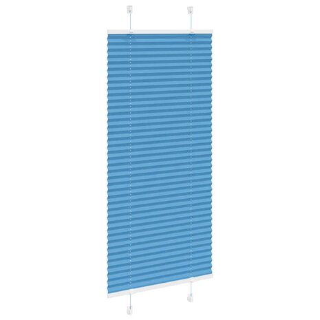 Plissé rolgordijn 55x150 cm stofbreedte 54,4 cm polyester blauw 3