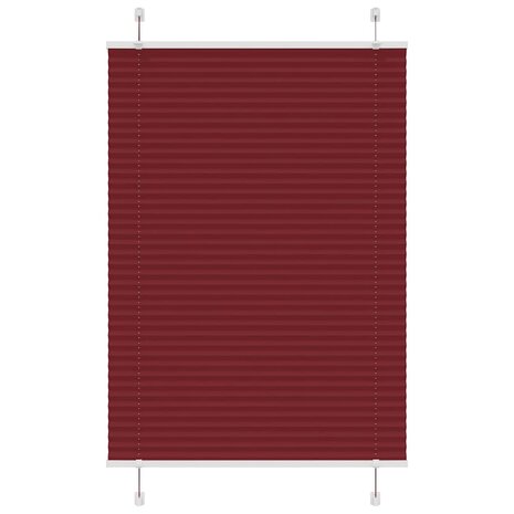 Plissé rolgordijn 95x150 cm stofbreedte 94,4 cm bordeauxrood 1