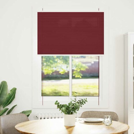 Plissé rolgordijn 95x150 cm stofbreedte 94,4 cm bordeauxrood 2
