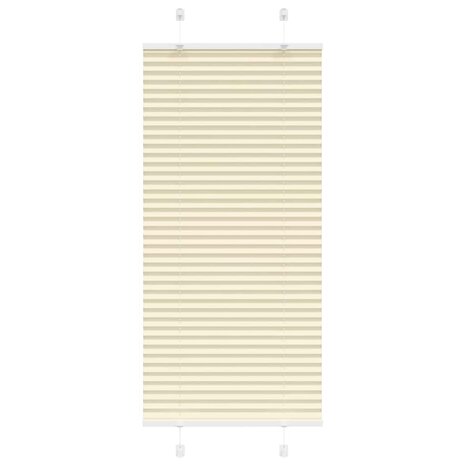 Plissé rolgordijn 60x100 cm stofbreedte 59,4 cm polyester crème 1