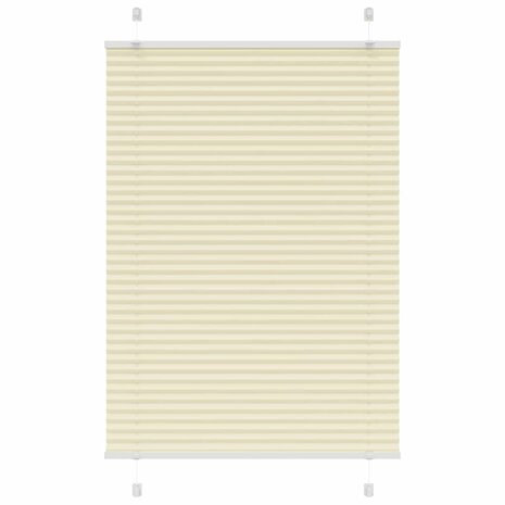 Plissé rolgordijn 95x100 cm stofbreedte 94,4 cm polyester crème 1
