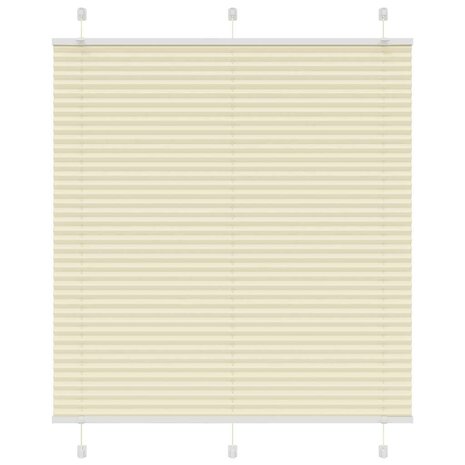 Plissé rolgordijn 115x100cm stofbreedte 114,4cm polyester crème 1