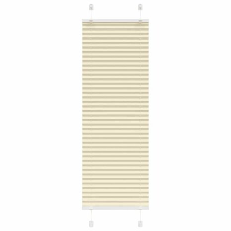 Plissé rolgordijn 50x150 cm stofbreedte 49,4 cm polyester crème 1