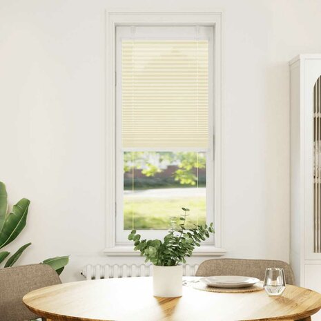 Plissé rolgordijn 50x150 cm stofbreedte 49,4 cm polyester crème 2