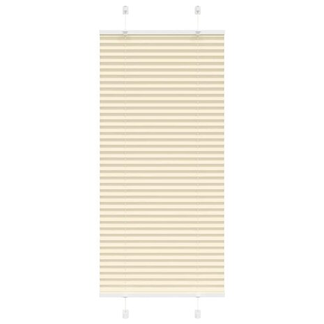 Plissé rolgordijn 65x150 cm stofbreedte 64,4 cm polyester crème 1