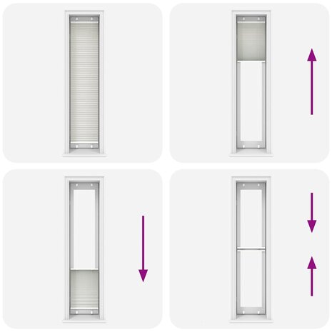 Plissé rolgordijn 40x200 cm stofbreedte 39,4 cm polyester 7