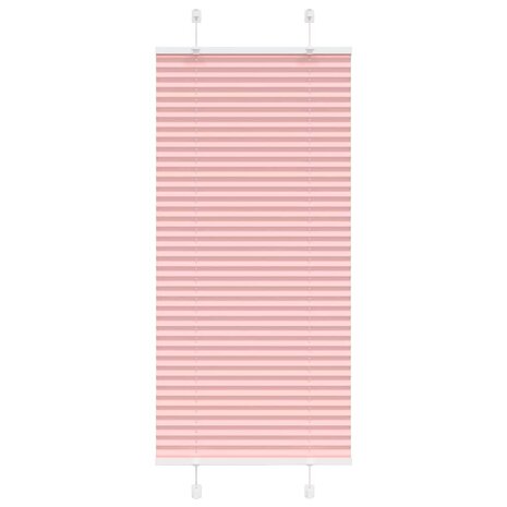 Pliss&eacute; rolgordijn 65x150 cm stofbreedte 64,4 cm polyester roze 1