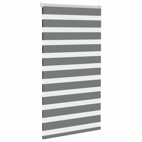 Zebra rolgordijn 75x150 cm stofbreedte 70,9 cm donkergrijs 3
